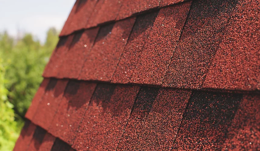 red shingles on roof