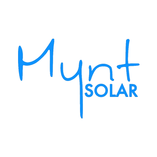 mynt solar logo blue