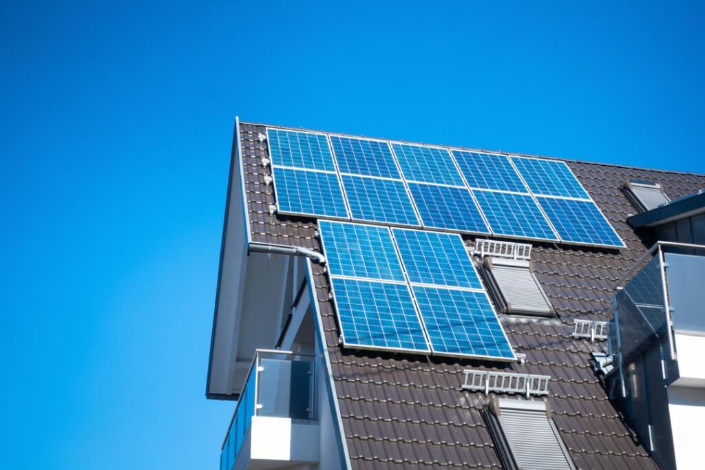solar panels installed on utahr oof